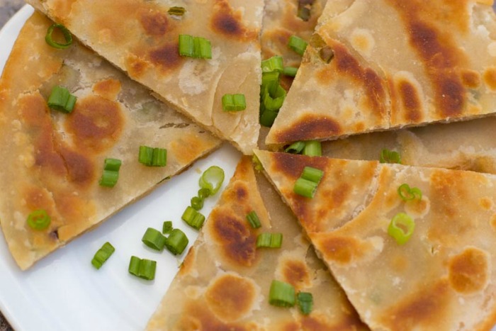 Order 22. Scallion Pancakes food online from Cindy Chinese Cuisine store, Cherry Hill on bringmethat.com
