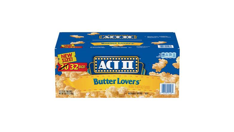 Order Act Ii Butter Lovers Microwave Popcorn food online from Trumbull Mobil store, Trumbull on bringmethat.com