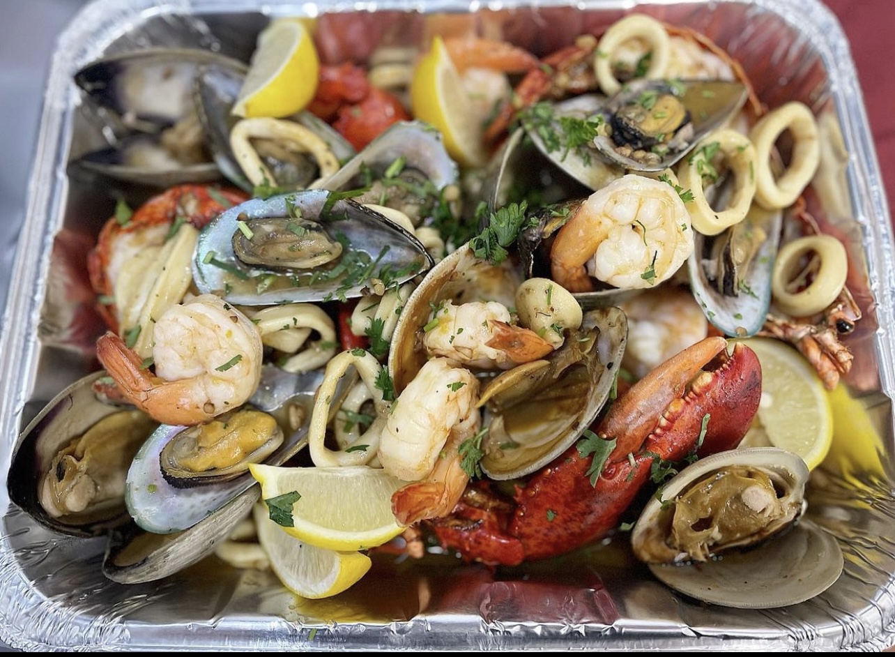 Order Grilled Seafood food online from Red Wine Restaurant store, Philadelphia on bringmethat.com