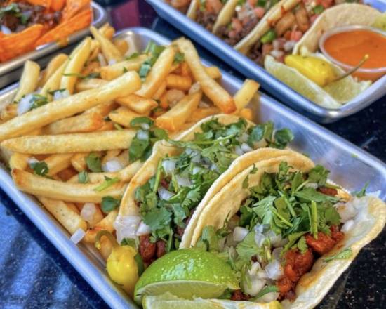 Order Two Taco- & Fries food online from The Taco Spot store, Tempe on bringmethat.com