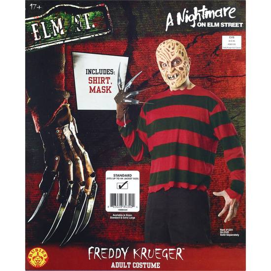 Order Rubies Adult Nightmare on Elm Street Freddy Costume food online from CVS store, CLIFTON on bringmethat.com