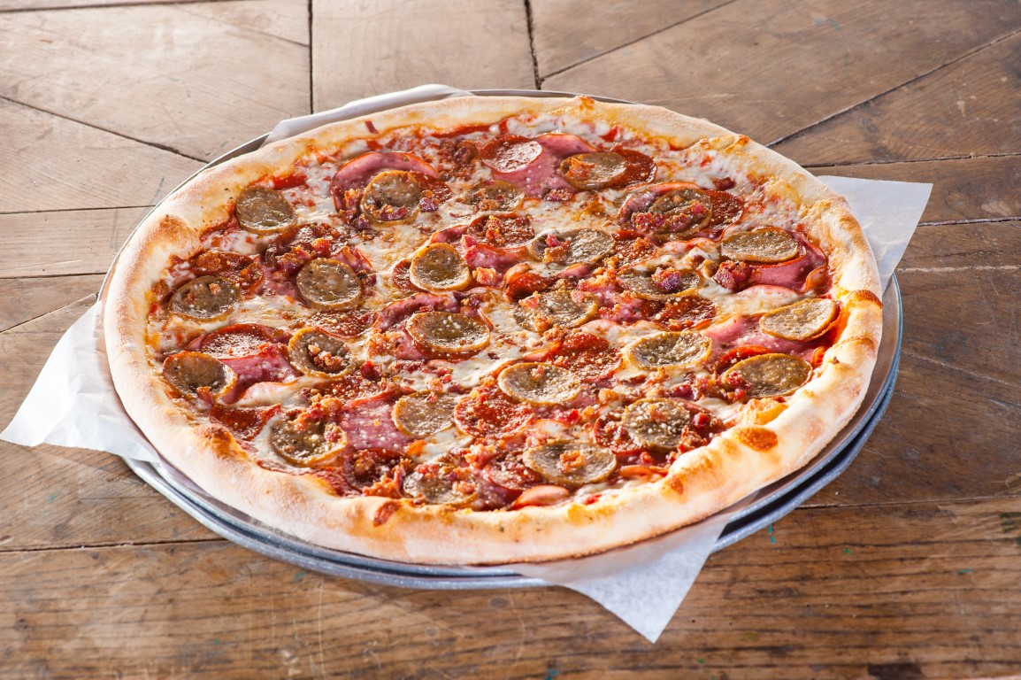 Order Meat Lovers Pizza food online from Mama's Famous Pizza and Heros store, Tucson on bringmethat.com