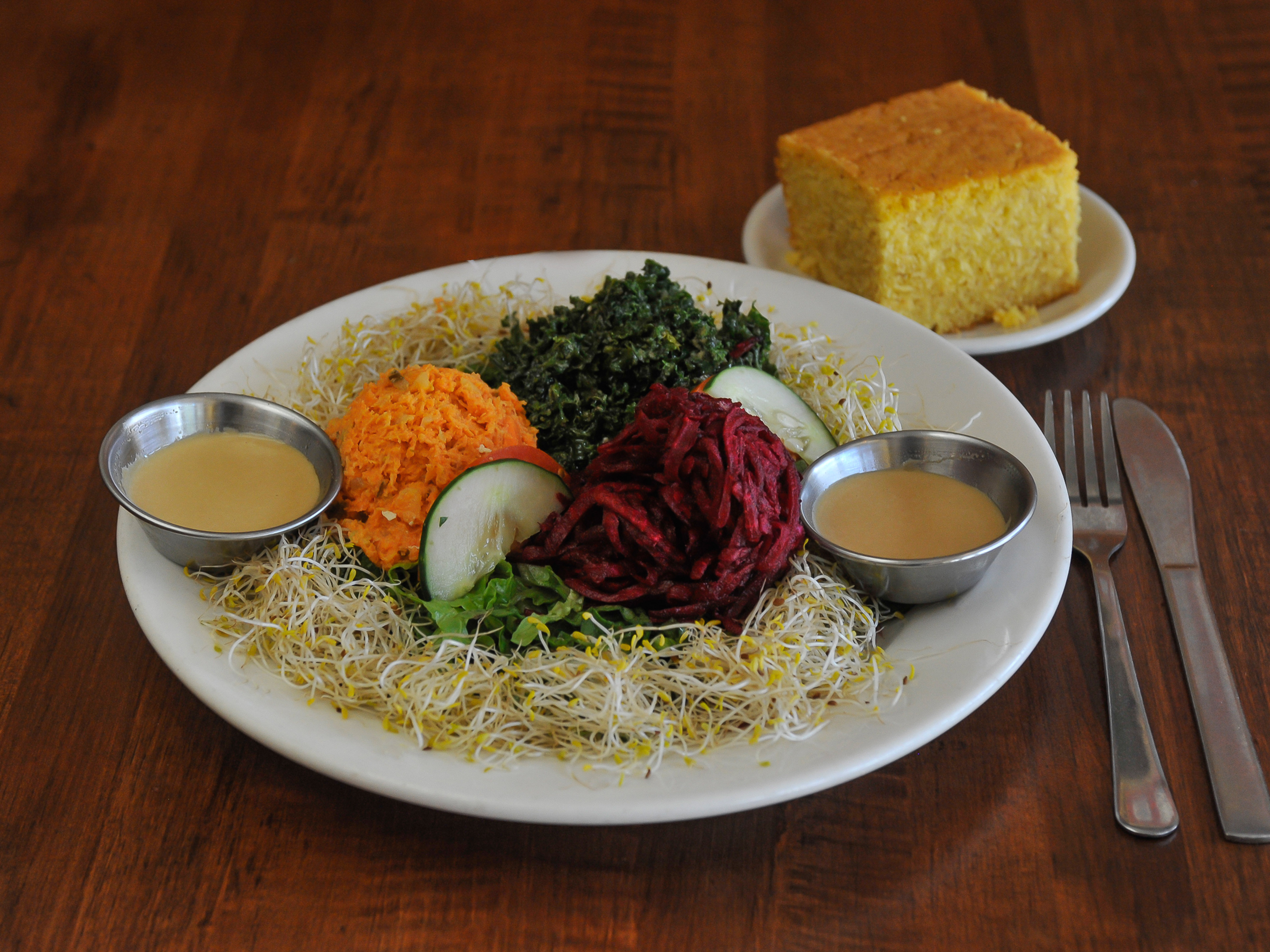 Order Combination Salad Plate food online from Soul Vegetarian store, Atlanta on bringmethat.com