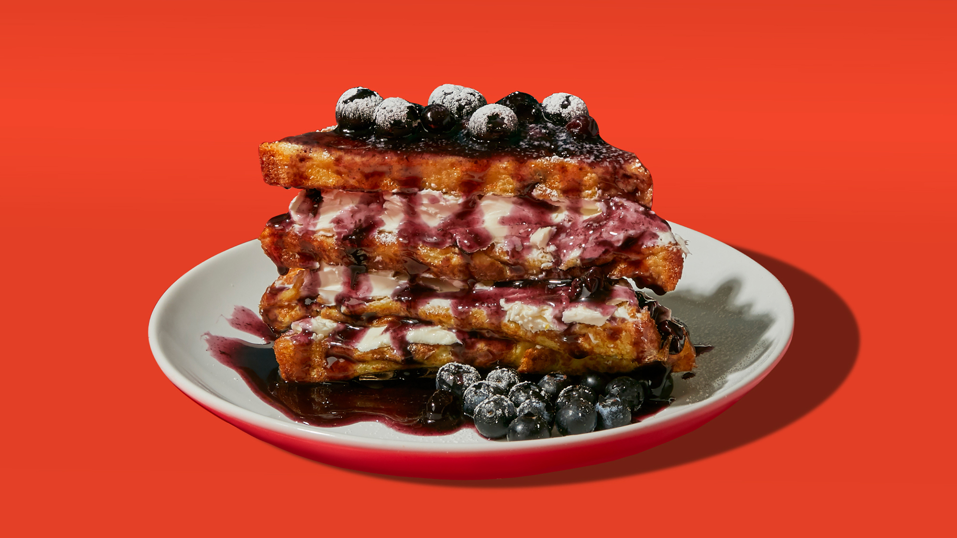 Order Blueberry Stuffed French Toast food online from French Toast Feast store, New York on bringmethat.com