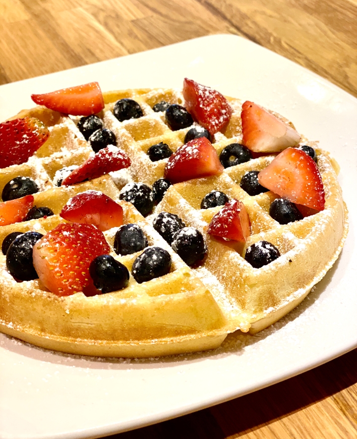 Order Patriot Waffle Combo food online from Awake Restaurant store, Dallas on bringmethat.com