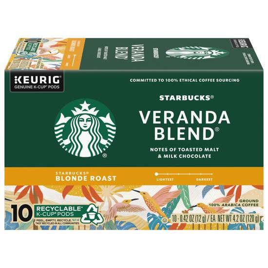 Order Starbucks K-Cup Pods Veranda Blend Blonde, 10CT food online from Cvs store, Milford on bringmethat.com