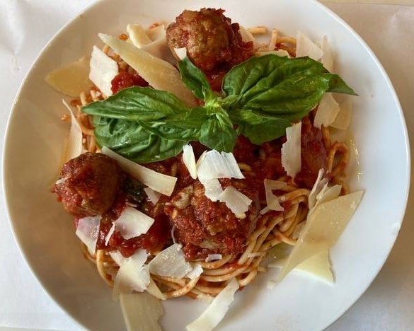 Order Spaghetti with Meatballs food online from Limoncello store, San Francisco on bringmethat.com