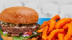 Order Jalapeño Burger food online from Muscle Maker Grill Of Greenville store, Greenville on bringmethat.com