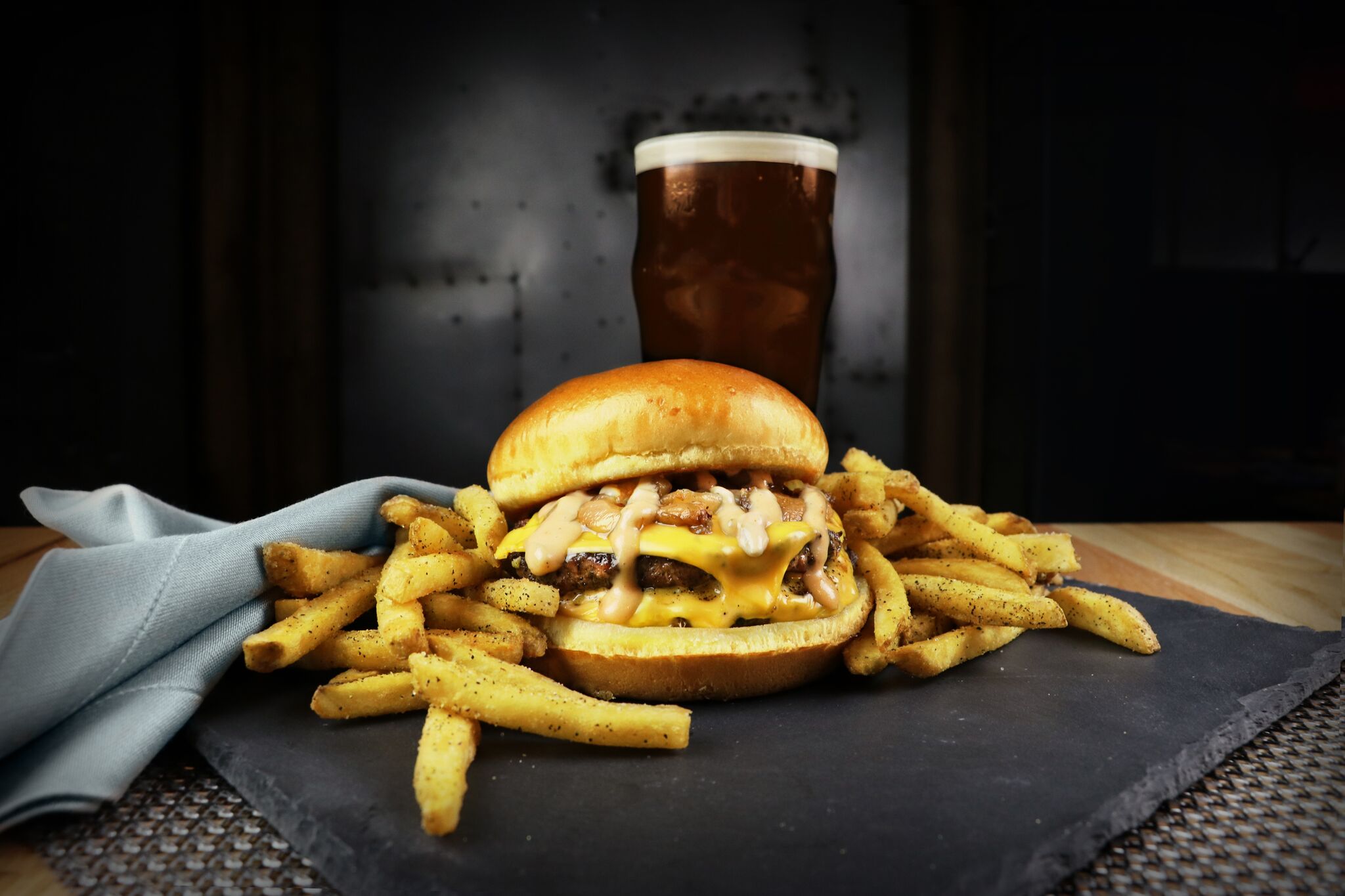 Order The Manimal Burger food online from Scotty's brewhouse store, Bloomington on bringmethat.com