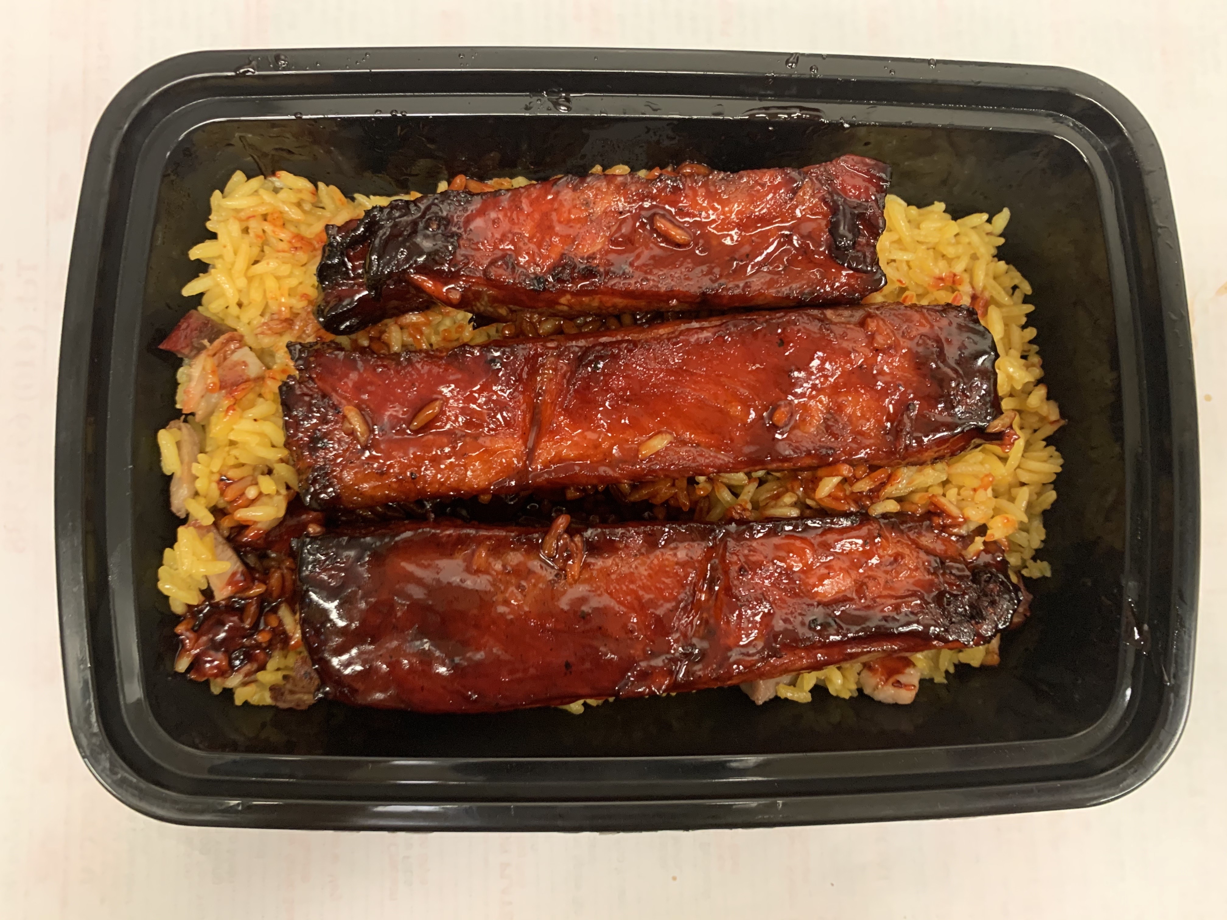 Order C4. BBQ Spare Ribs Combo Plate food online from China Wok store, Owings Mills on bringmethat.com