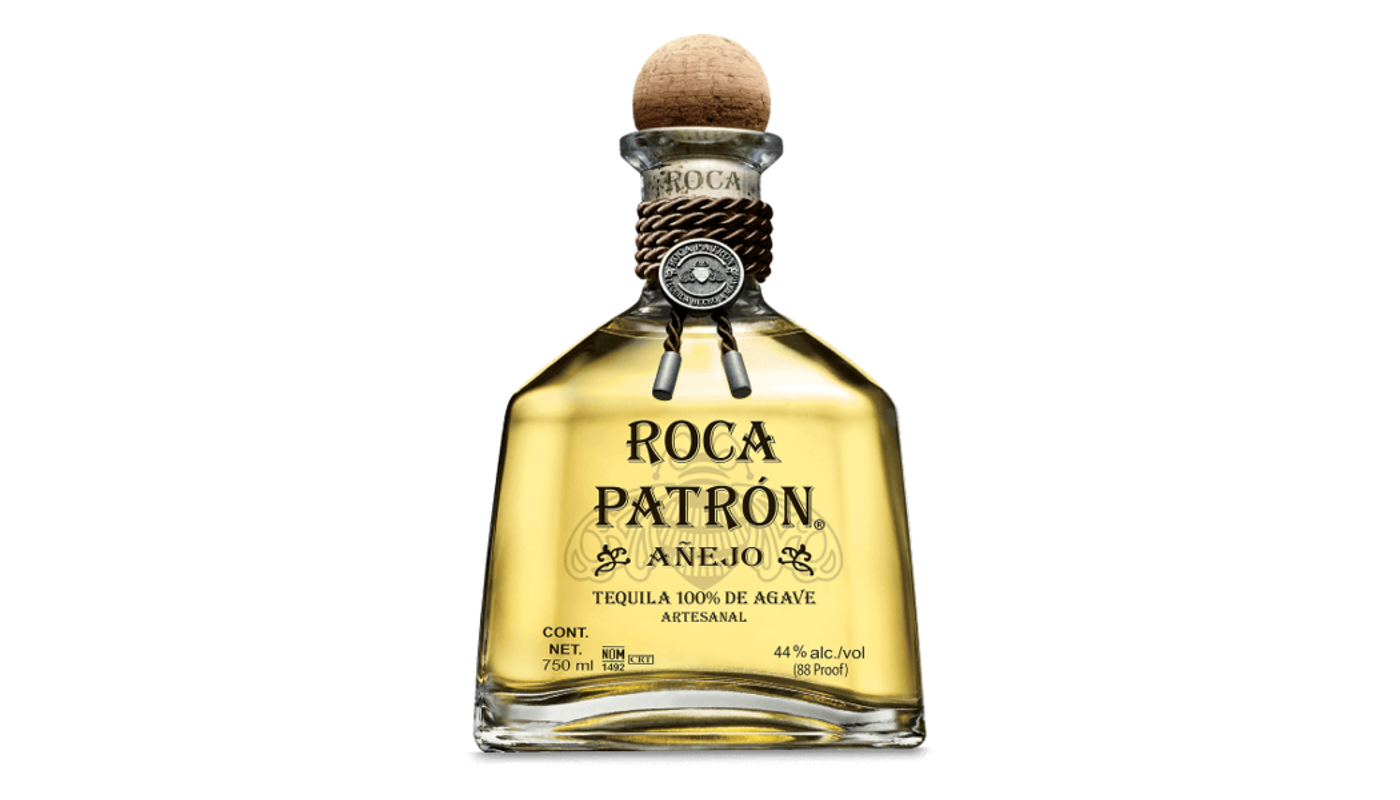 Order Roca PatrÃ³n AÃ±ejo Tequila 375ml Bottle food online from Liquor Palace store, Burbank on bringmethat.com