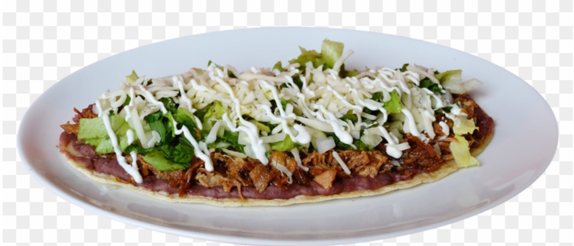 Order Huarache food online from Los Tres Amigo Taqueria store, Central Falls on bringmethat.com