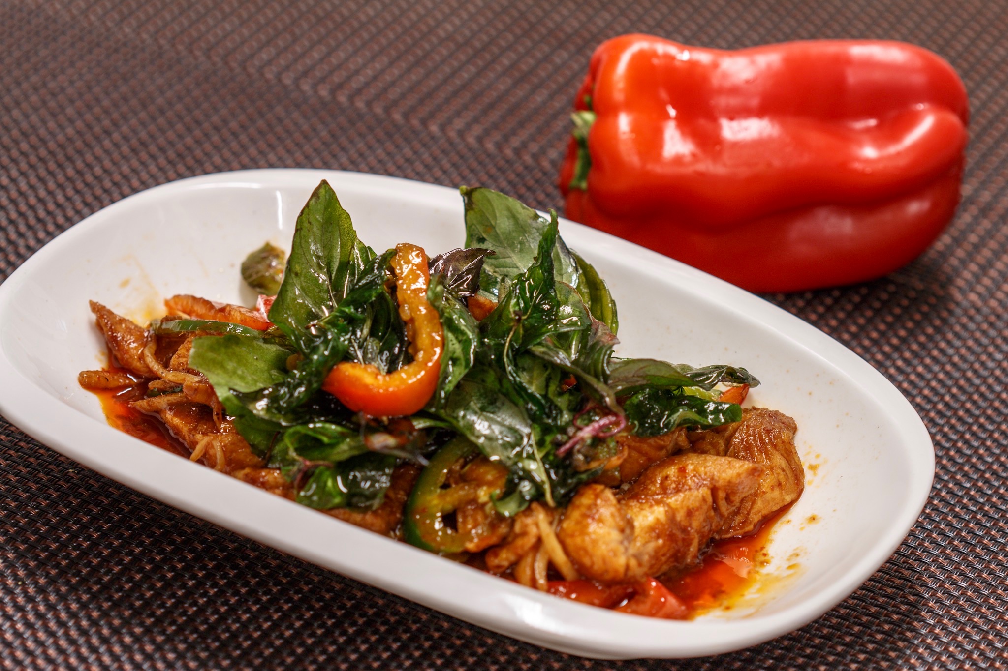 Order Spicy Wild Ginger Catfish food online from Up 2u Thai Eatery store, Alameda on bringmethat.com