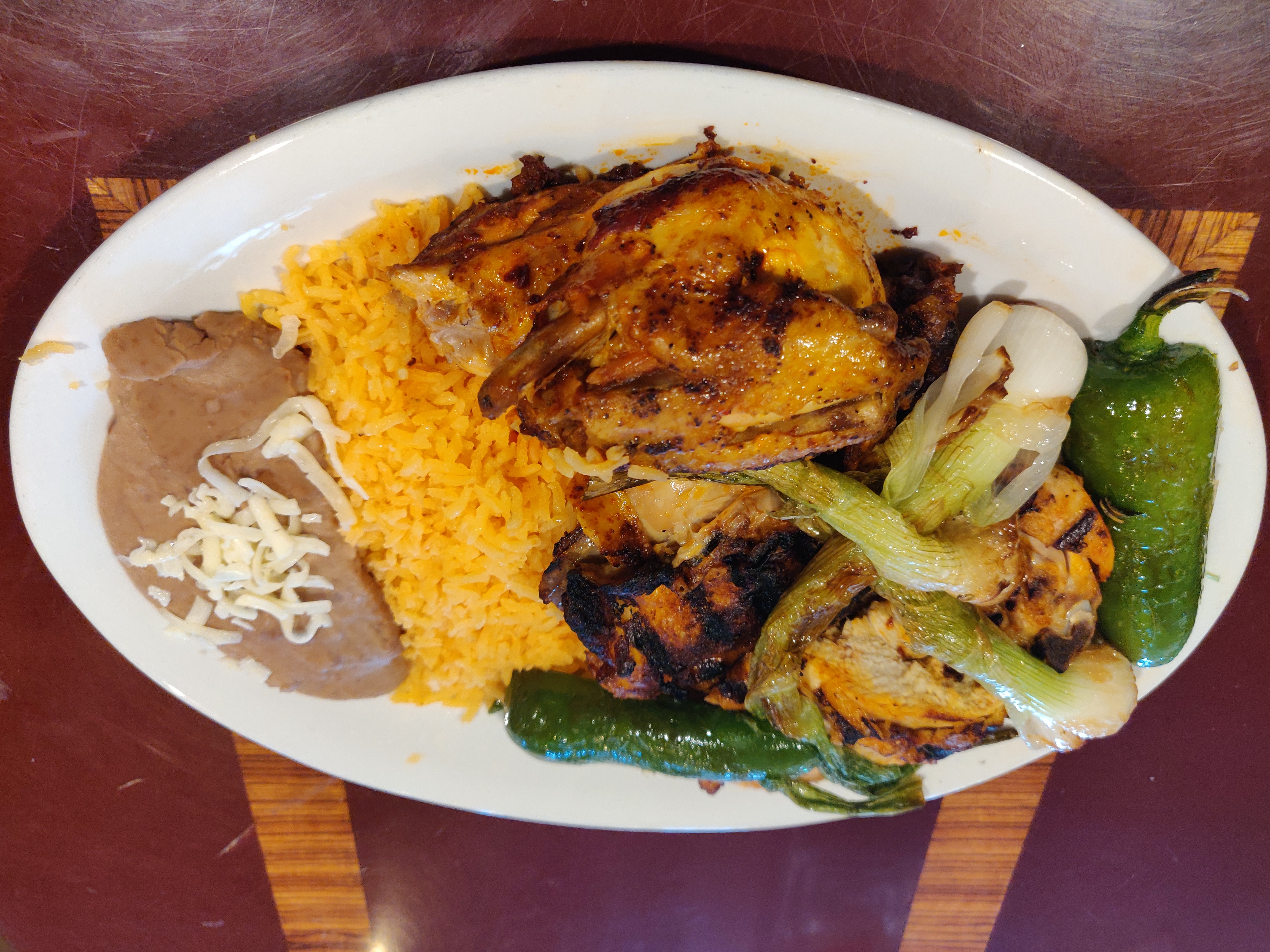 Order 1/2 Rotisserie Chicken Dinner food online from Taqueria El Ranchito store, Chicago on bringmethat.com