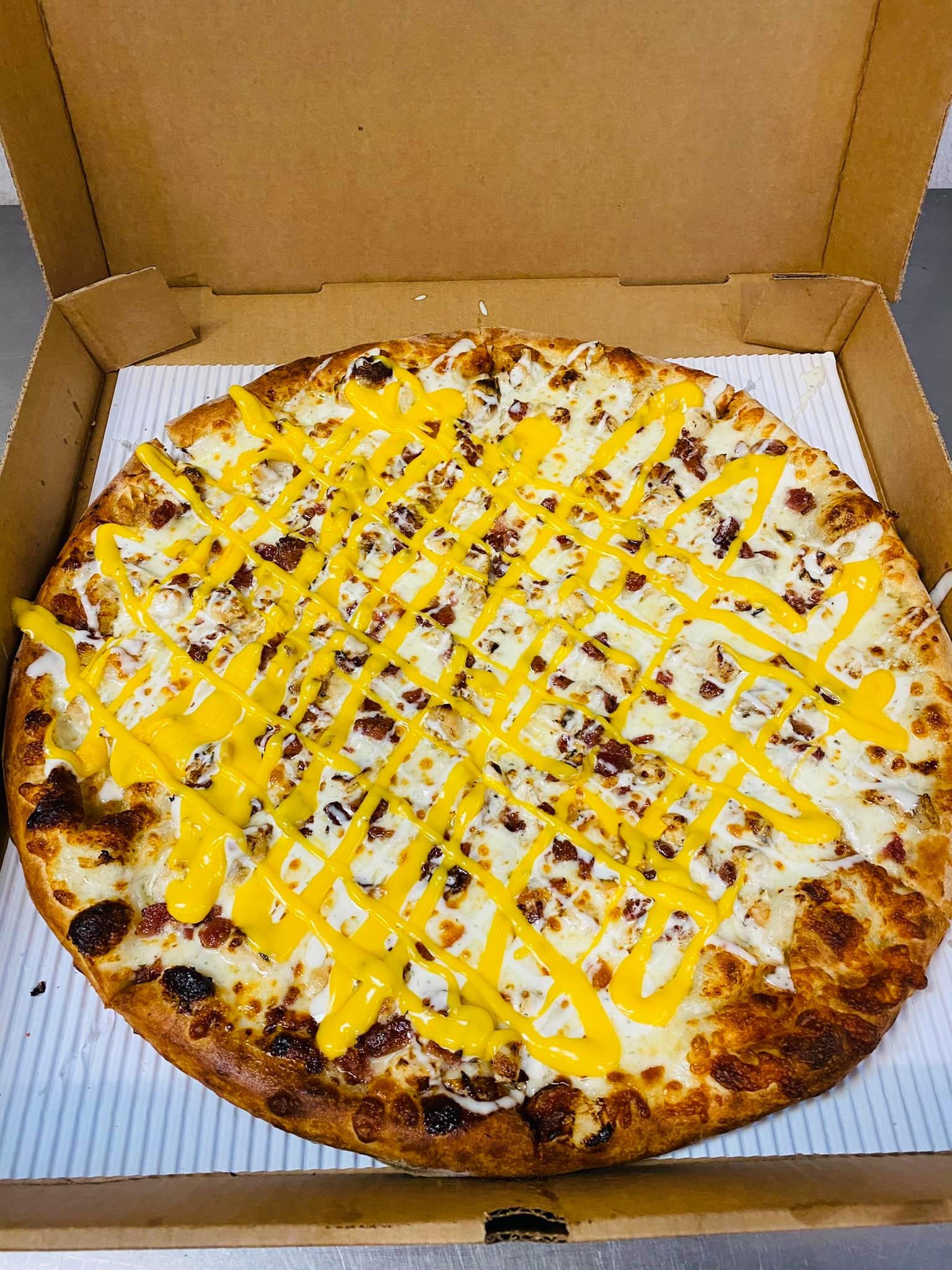 Order Ranchero Pizza - 12" food online from Pizza Town store, Conway on bringmethat.com
