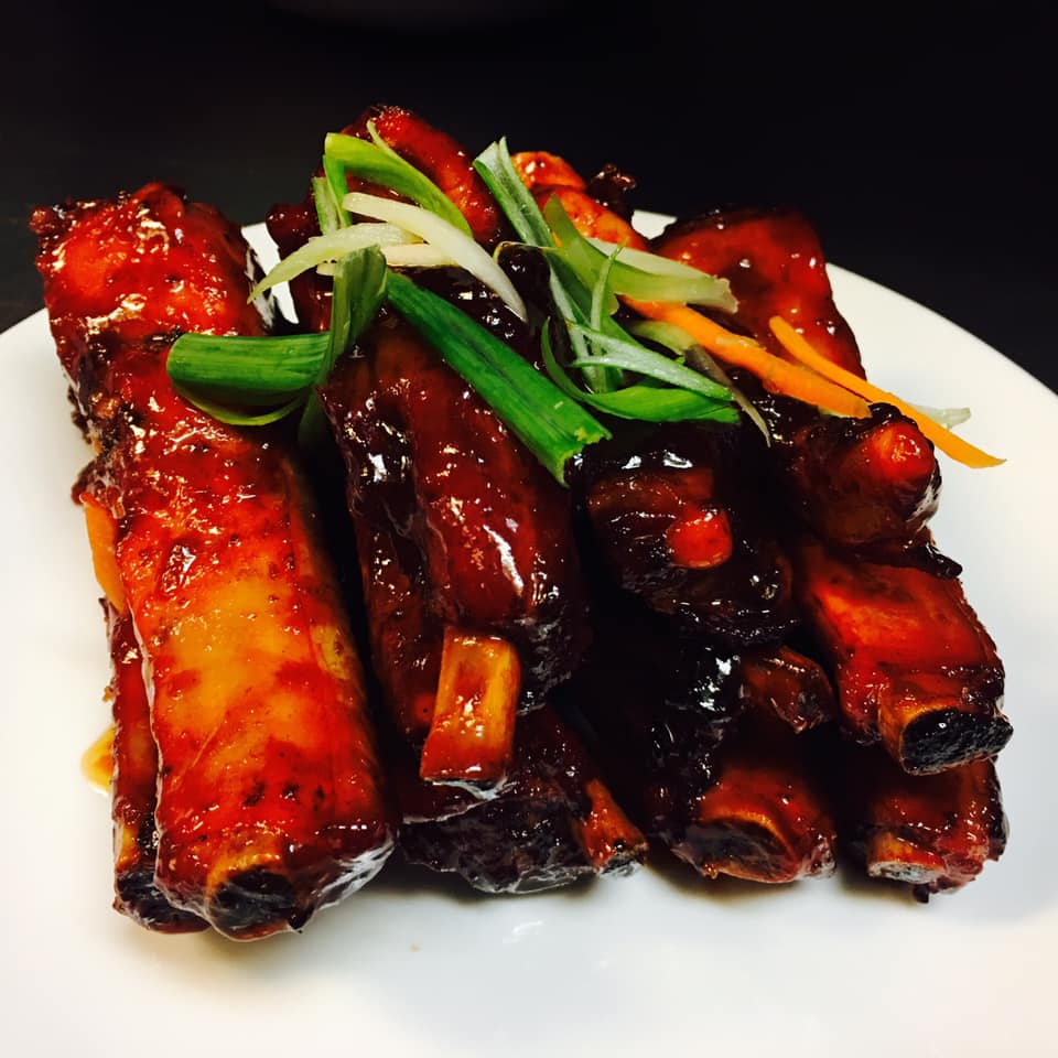 Order 8. BBQ Spare Ribs food online from China Wok store, Pittsburgh on bringmethat.com