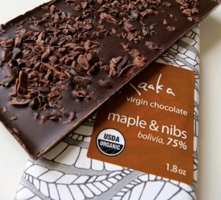 Order Raaka Maple and Nibs Chocolate Bar food online from The Sweet Shop Nyc store, New York on bringmethat.com