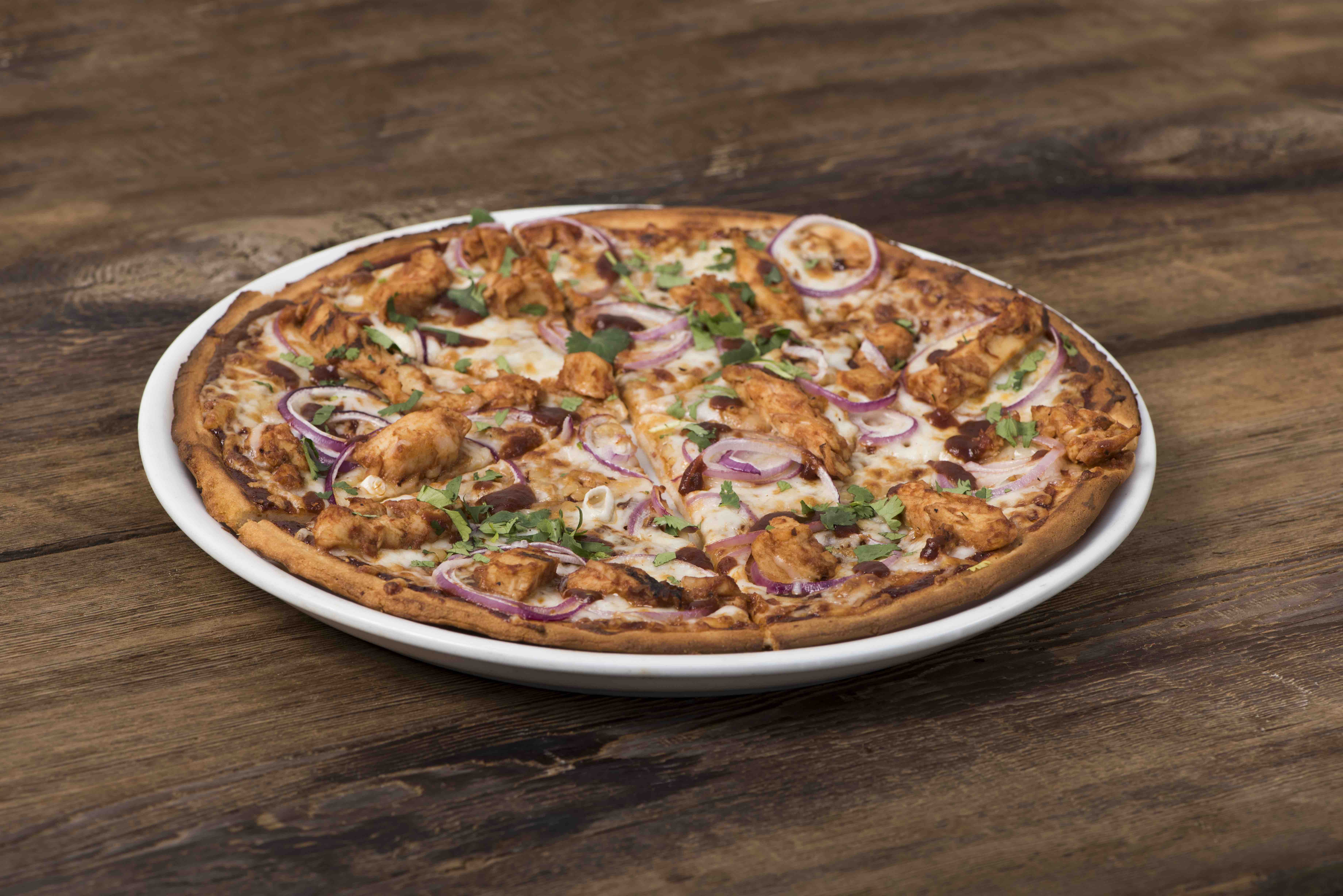Order Validated Gluten-Free The Original BBQ Chicken Pizza food online from California Pizza Kitchen - River City Dr store, Jacksonville on bringmethat.com