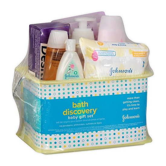 Order Johnson's 7-Piece Bath Discovery Baby Gift Set food online from Buybuy Baby store, Dayton on bringmethat.com