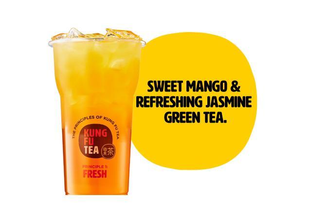 Order Mango Green Tea food online from Kung Fu Tea store, Littleton on bringmethat.com