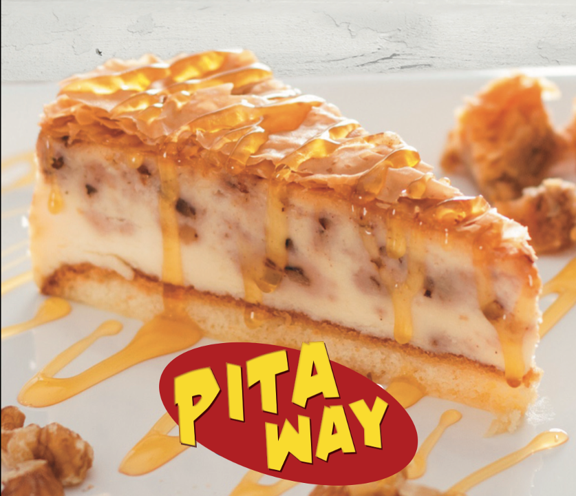 Order -Walnut Baklava Cheesecake food online from Pita Way store, Lake Orion on bringmethat.com
