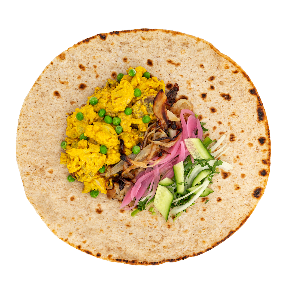 Order Coconut Curry Wrap food online from Honeyflower Foods store, Bethesda on bringmethat.com