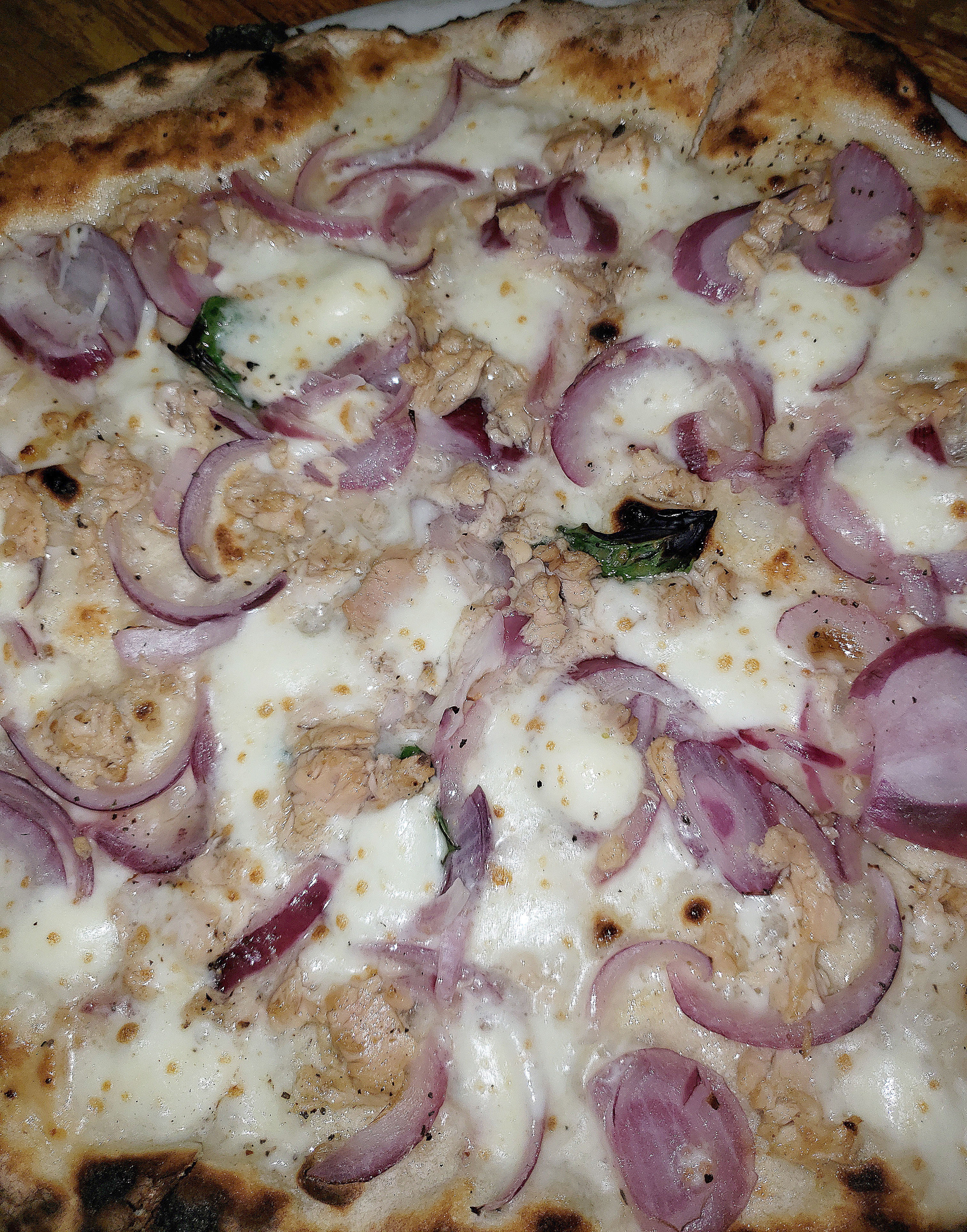 Order Tonno e Cipolla Pizza 12" (4 slices) food online from Naples Street Food store, Oceanside on bringmethat.com