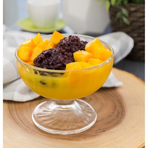 Order A14. Mango Juice with Mango and Black Rice food online from Mango Mango store, Maple Grove on bringmethat.com