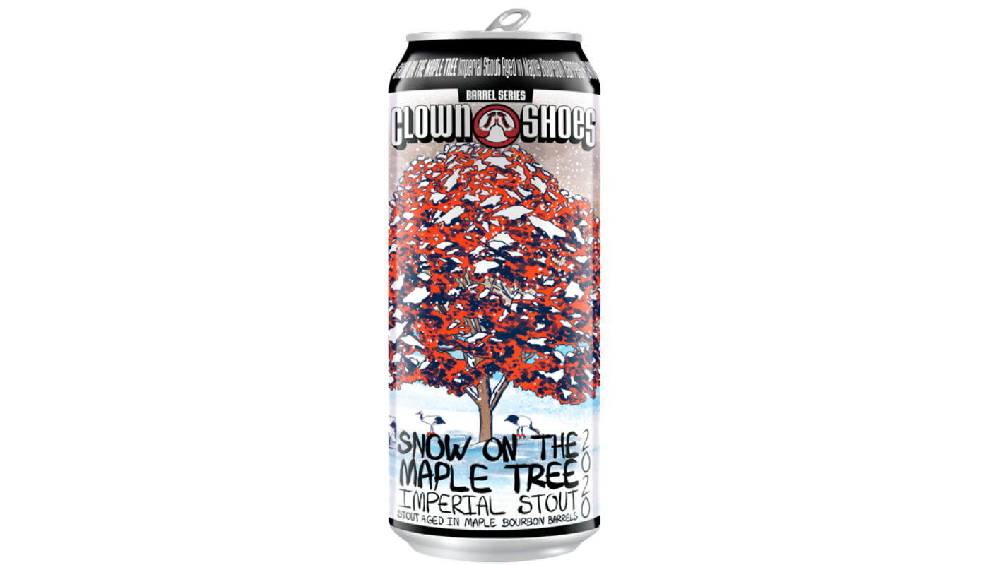 Order Clown Shoes Snow on the Maple Tree Imperial Stout 19.2 oz Can 10% ABV food online from Foodland Liquor store, Santa Ana on bringmethat.com