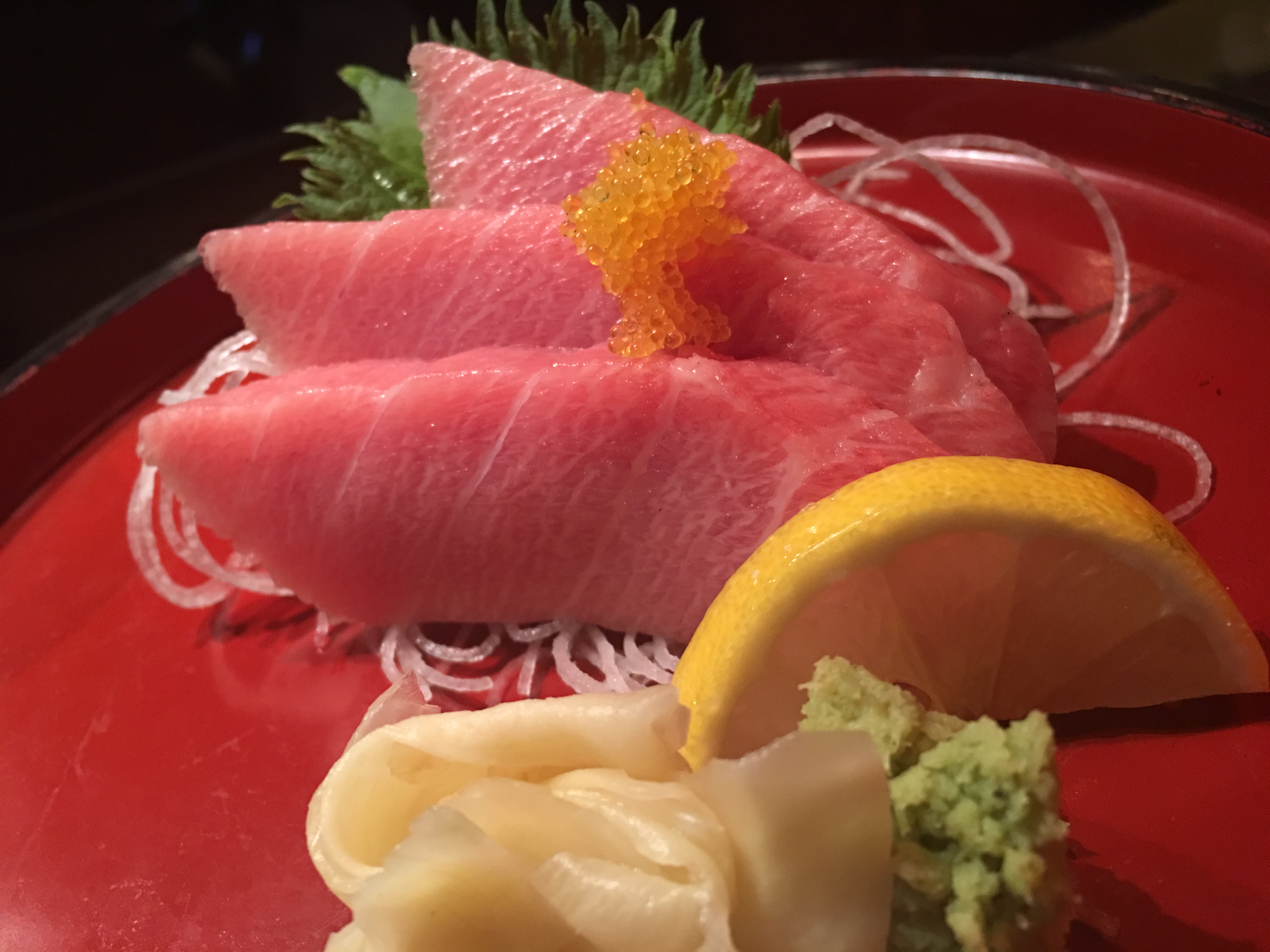 Order Toro Sashimi  food online from Bluefin Sushi store, Denville on bringmethat.com