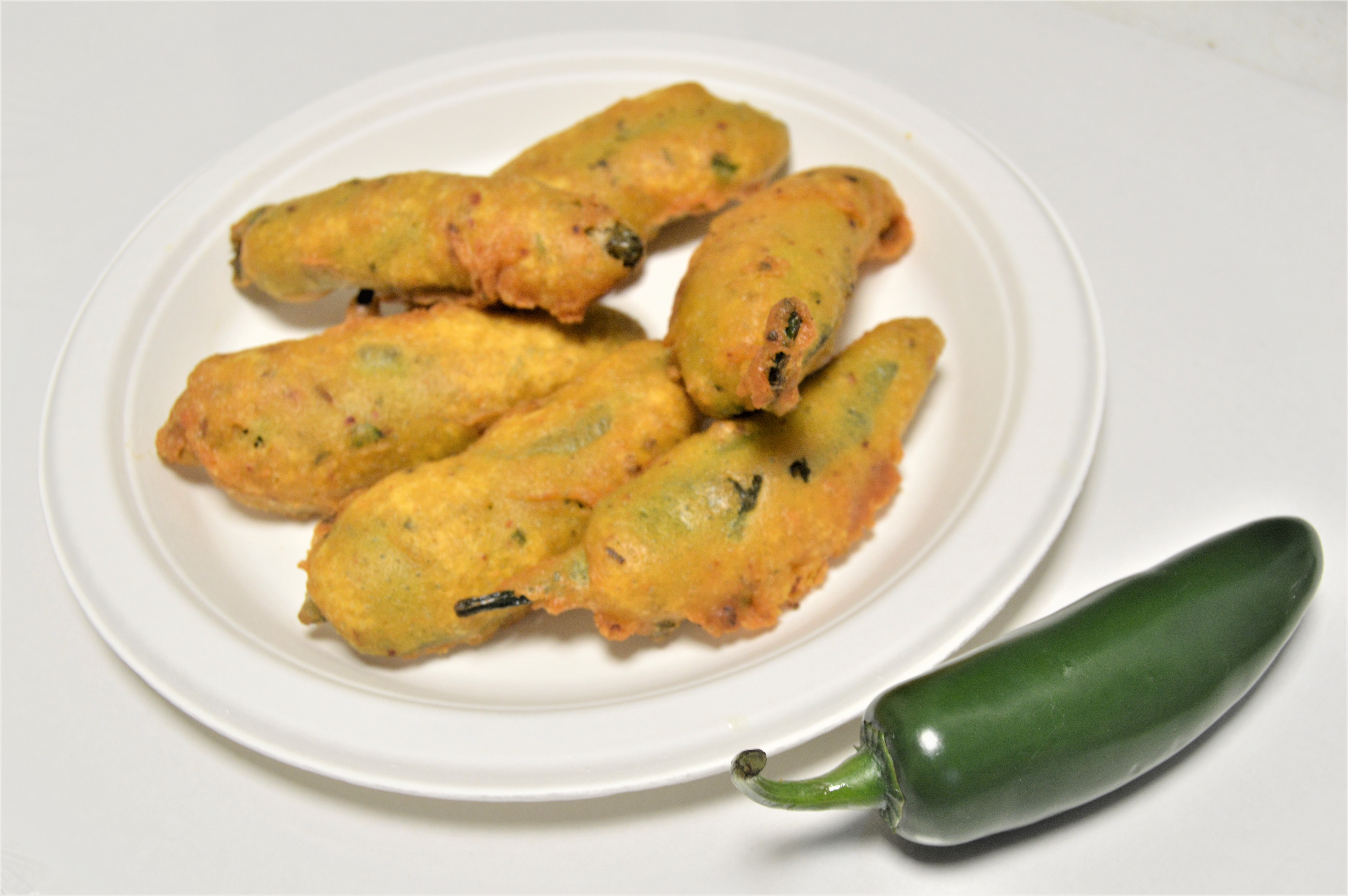 Order 6. Jalapenos Bhaji food online from Salt And Pepper Grill Iii store, Washington on bringmethat.com