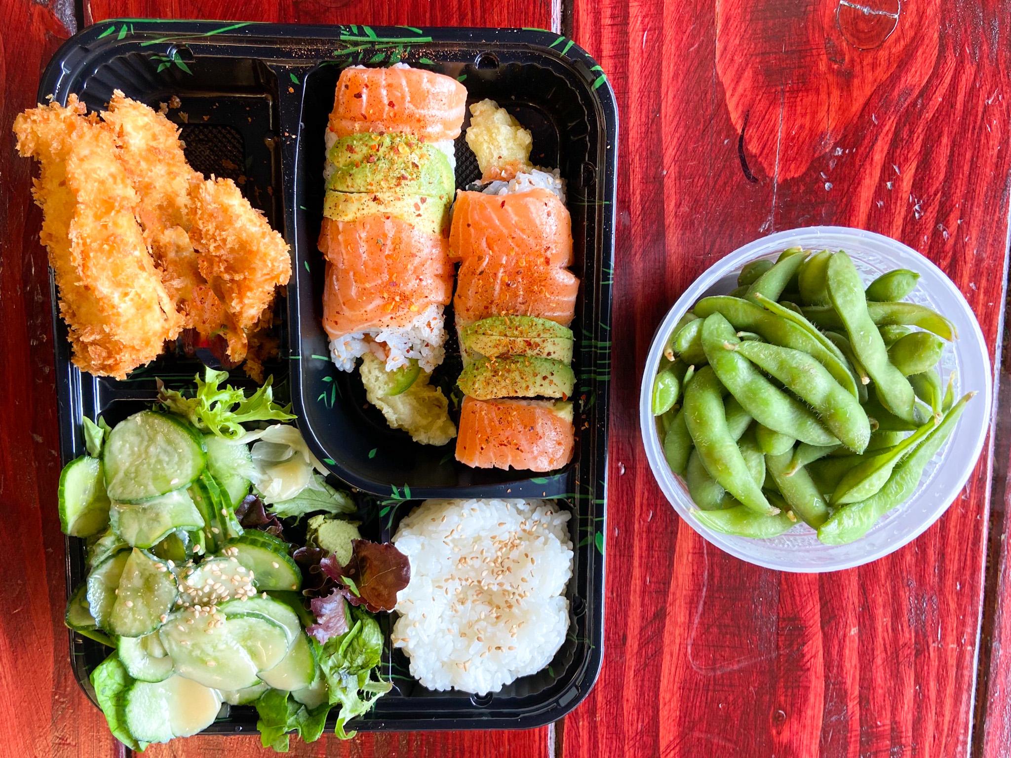 Order Specialty Roll Bento Box food online from Meshuga 4 Sushi - W. Pico Blvd. store, Los Angeles on bringmethat.com