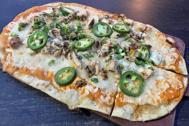 Order Spicy Buffalo Chicken Flatbread food online from Rush Street store, Culver City on bringmethat.com