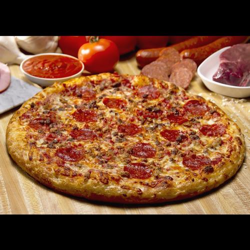 Order Meat D'Lish Pizza food online from Mr. Jim Pizza store, Keller on bringmethat.com