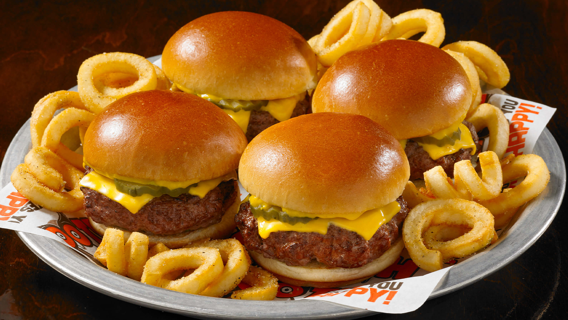 Order Burger Sliders food online from Hooters store, W Springfield on bringmethat.com
