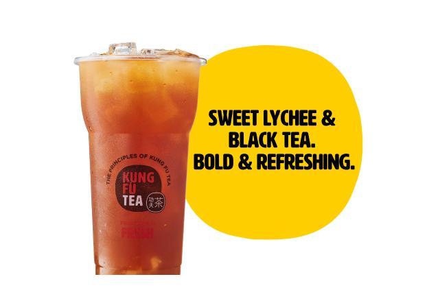 Order Lychee Black Tea food online from Kung Fu Tea store, Rochester Hills on bringmethat.com