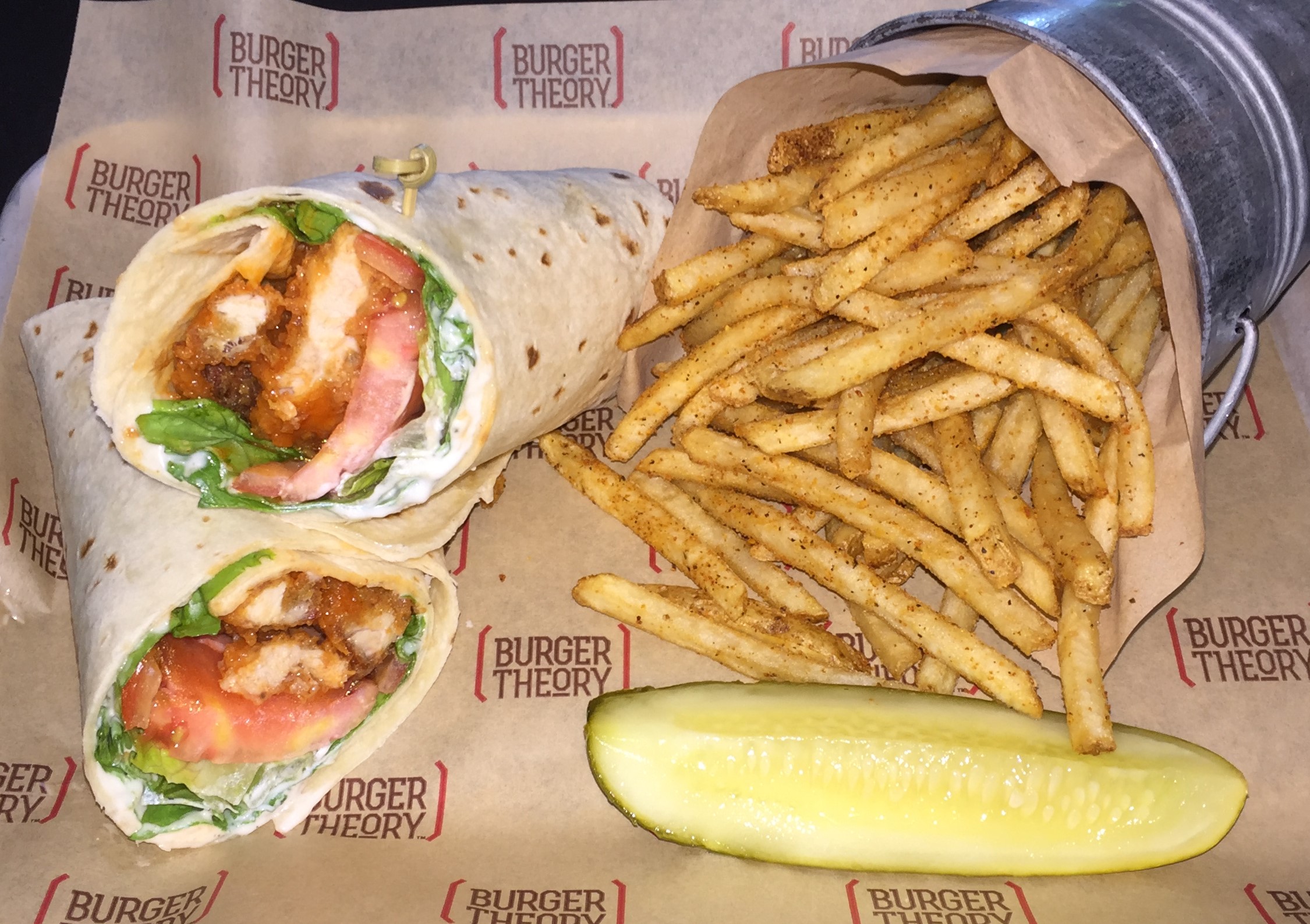 Order Spicy Chicken Wrap food online from Burger Theory store, Spring Lake on bringmethat.com