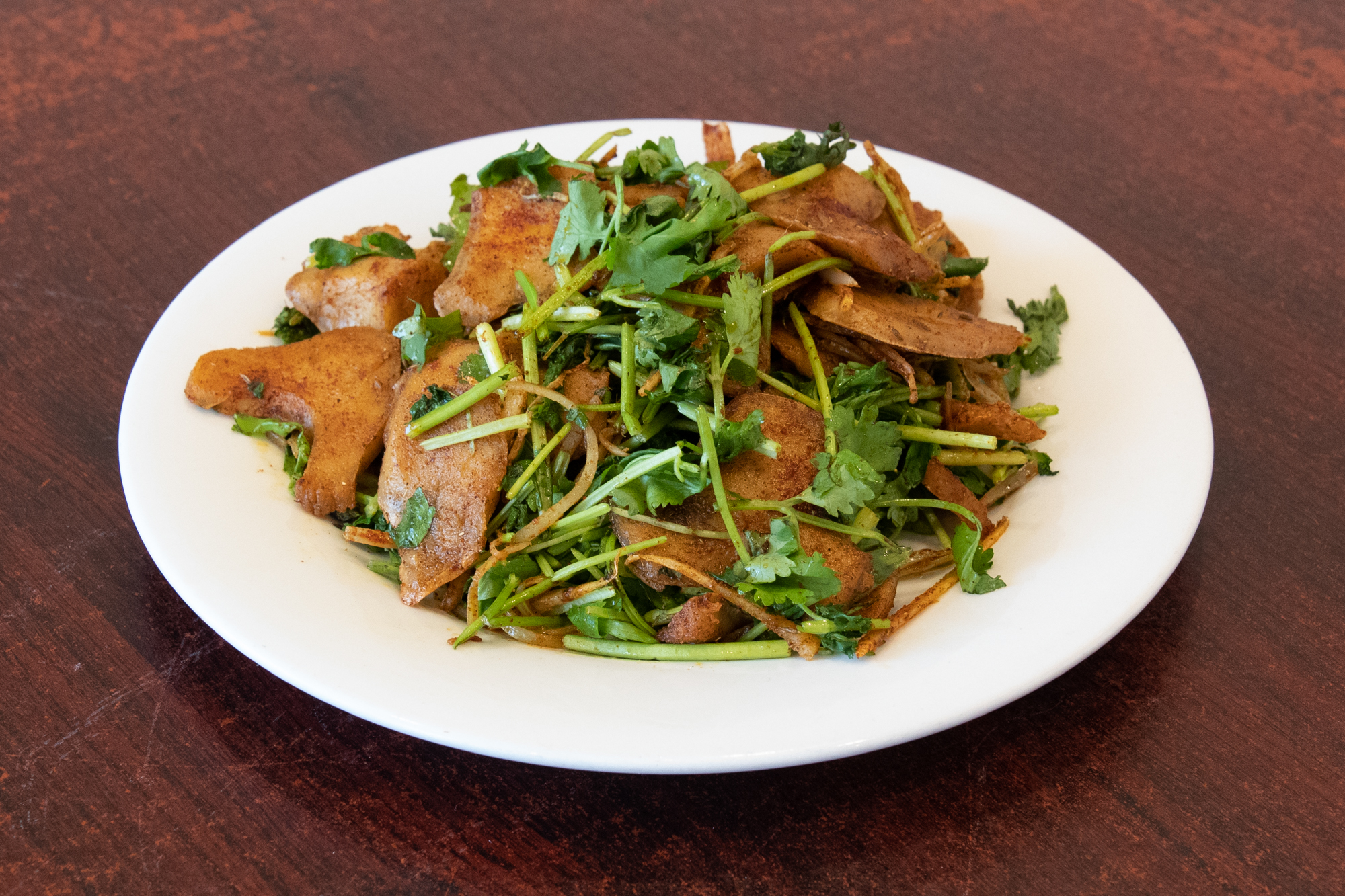 Order Veggie Cumin Pork food online from House Of Fortune Vegetarian store, Chino on bringmethat.com