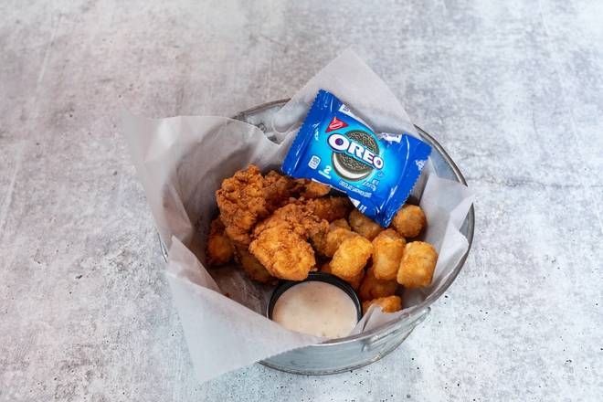 Order Kid's Fried Chicken Tenders food online from Tin Lizzy Cantina store, Marietta on bringmethat.com
