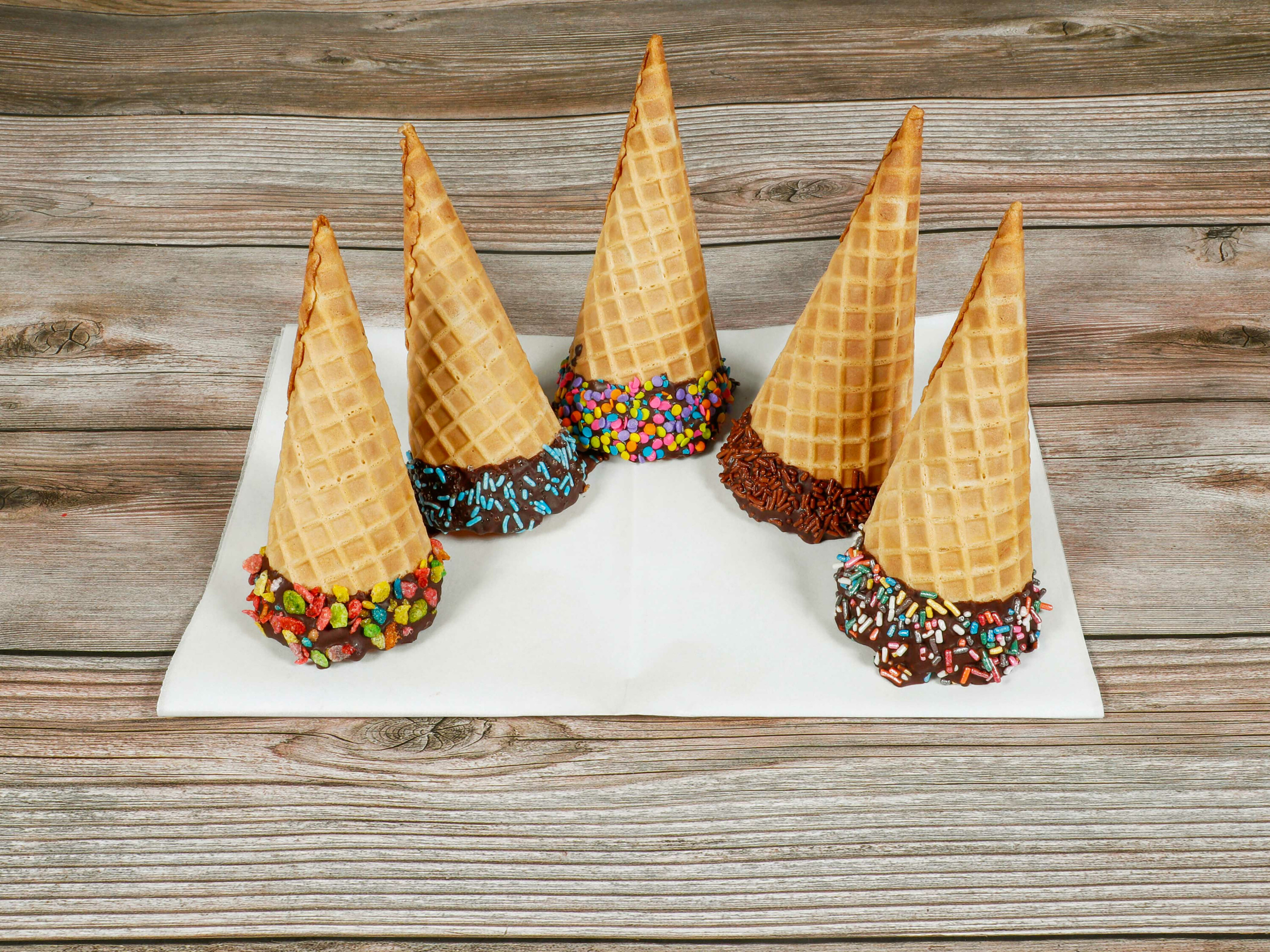 Order Chocolate-Dipped Waffle Cone food online from Philmore Creamery store, San Francisco, CA on bringmethat.com