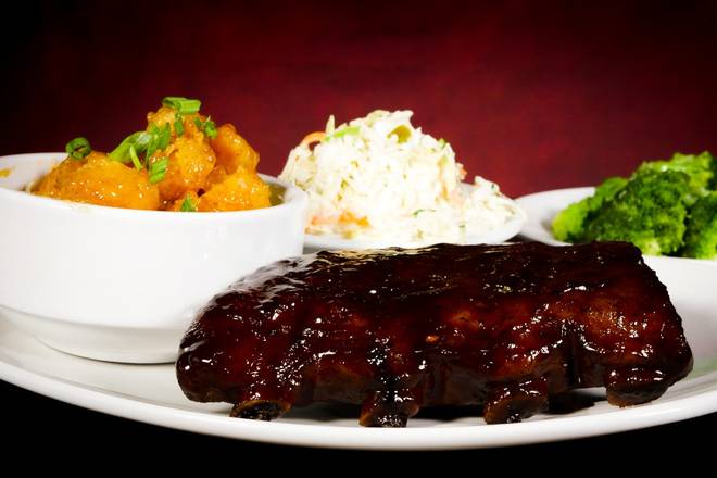 Order Baby Back Ribs & Pow Wow Shrimp food online from Aspen Creek Grill store, Louisville on bringmethat.com