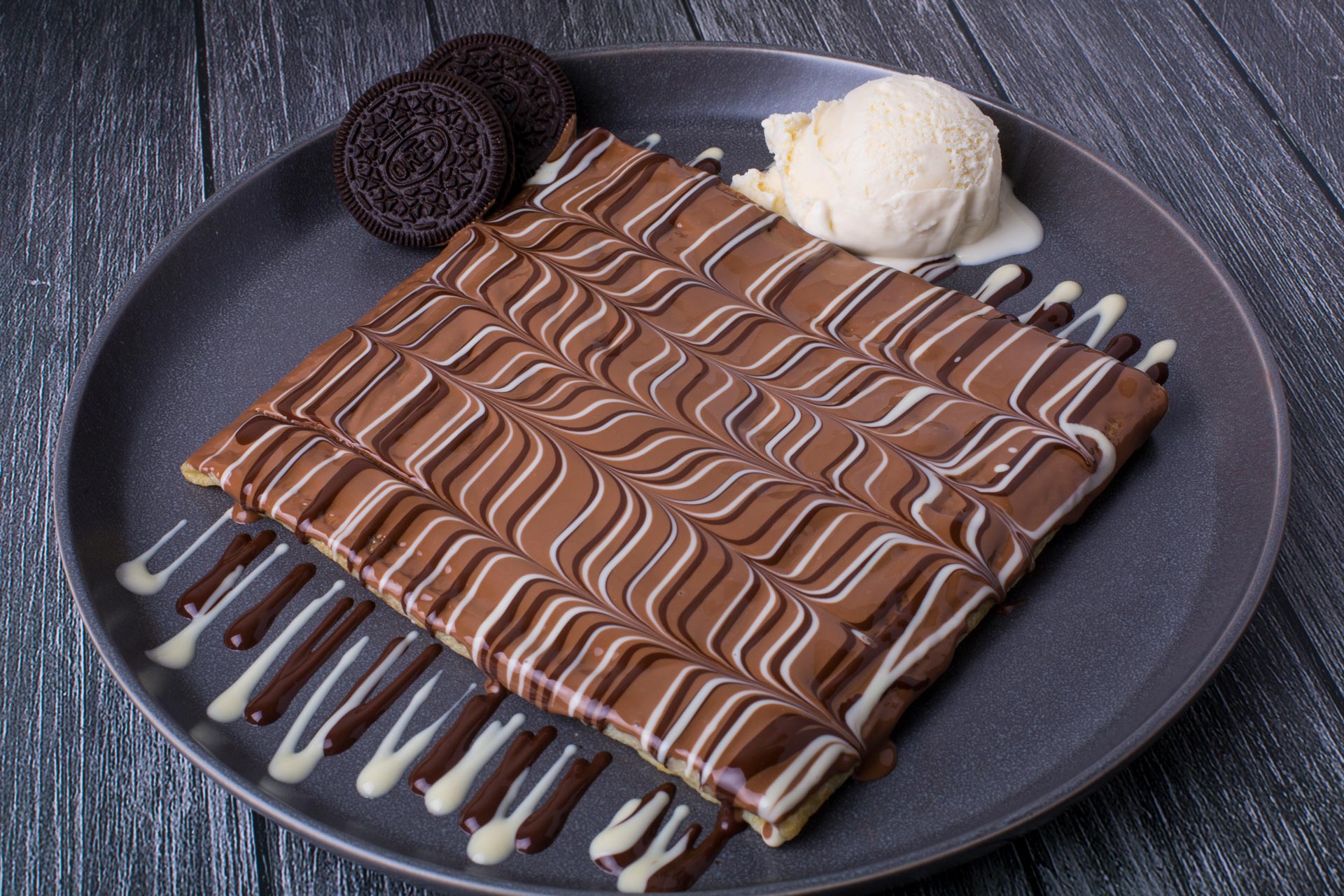 Order Oreo Crepe food online from Leyra Chocolate store, New York on bringmethat.com