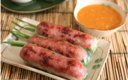 Order A3. Ground Pork Roll - Nem Cuon food online from Pho Huong Que store, Oakland on bringmethat.com