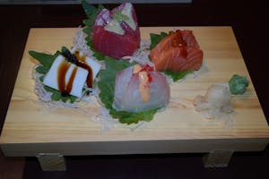 order online - Sashimi Sampler (9 Pieces) from Sushi Asia Gourmet on bringmethat.com