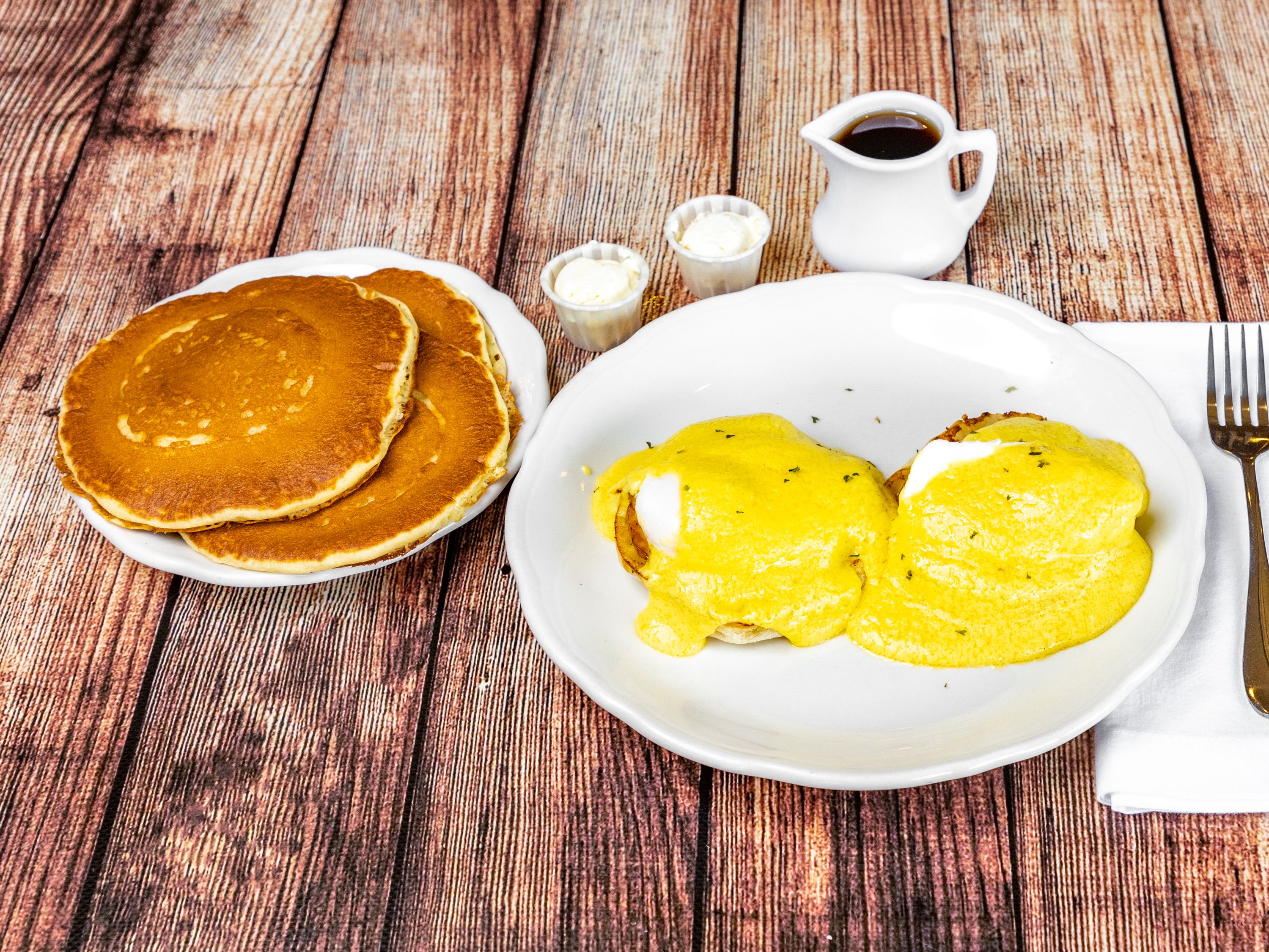 Order Eggs Benedict food online from The Original Pancake House store, Norco on bringmethat.com