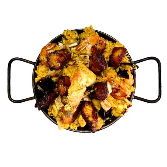 Order Classic Paella for 1 food online from Mojitos Bistro store, Peachtree Corners on bringmethat.com