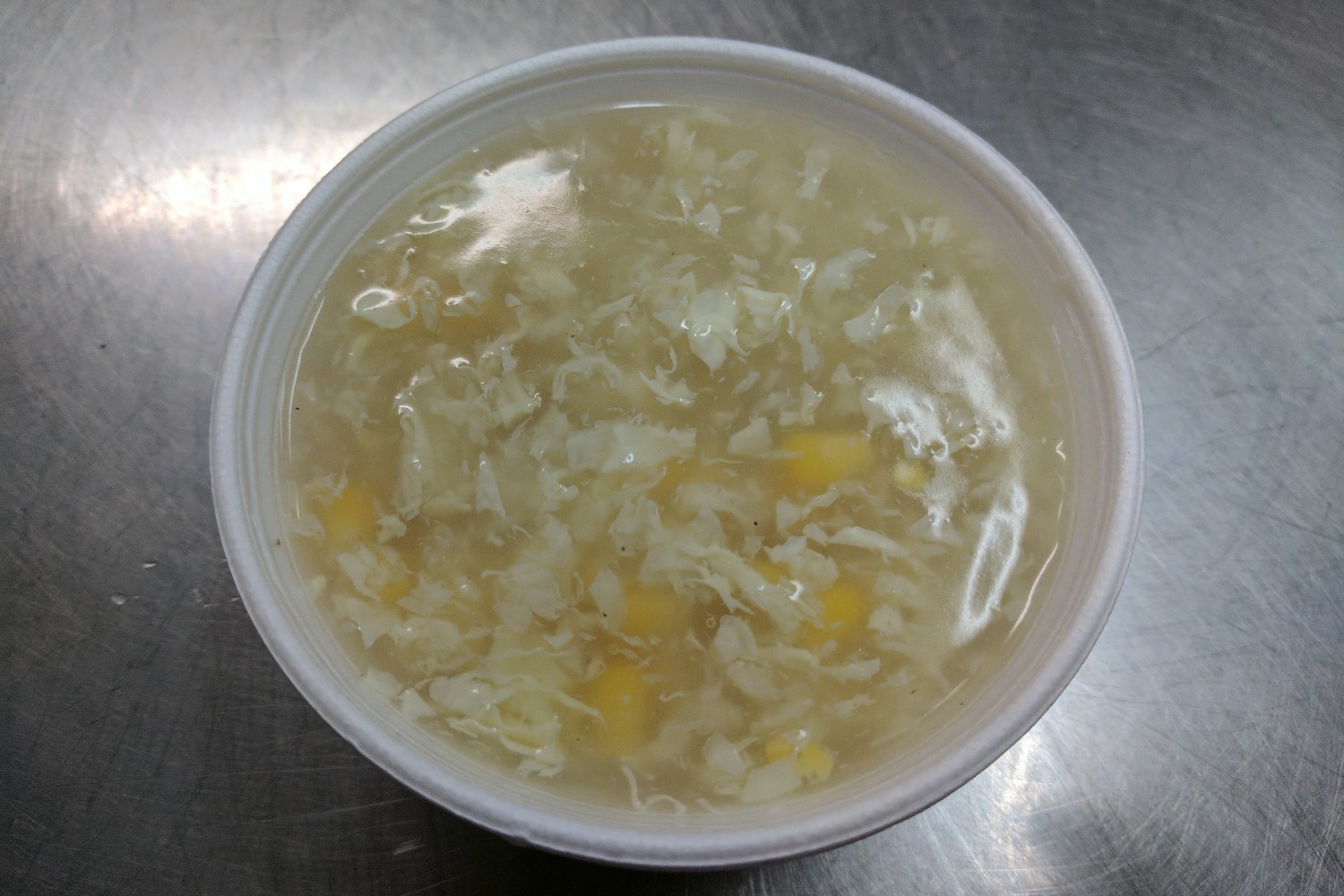 Order 11. Egg Flower Soup (8oz) food online from Golden Pearl store, Salt Lake City on bringmethat.com