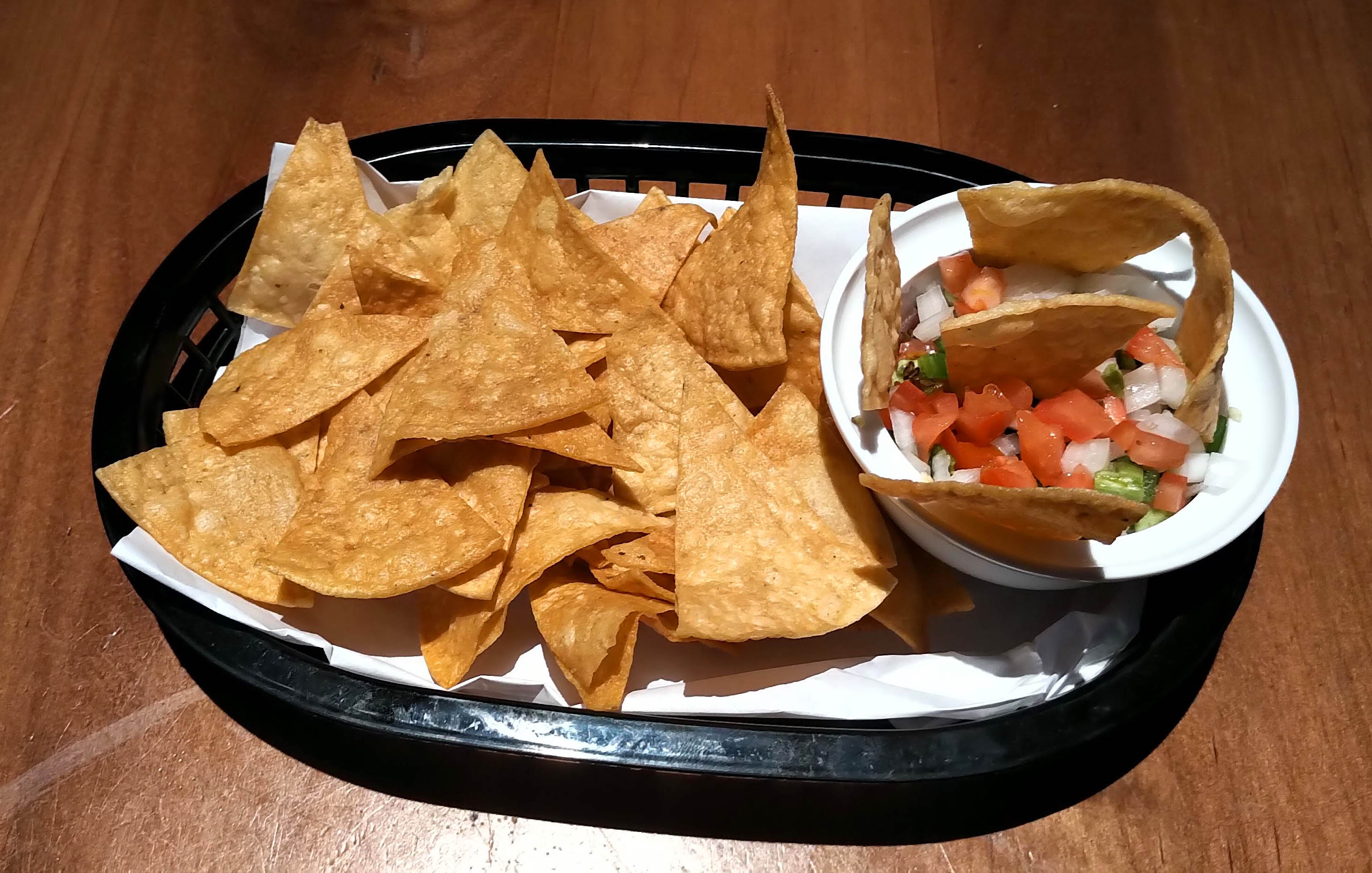 Order Basket of Chips and Homemade Pico De Gallo food online from Kezar Pub store, San Francisco on bringmethat.com