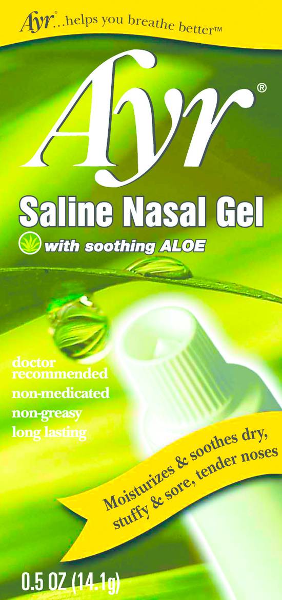 Order Ayr Saline Nasal Gel with Soothing Aloe - 0.5 oz food online from Rite Aid store, Warren on bringmethat.com