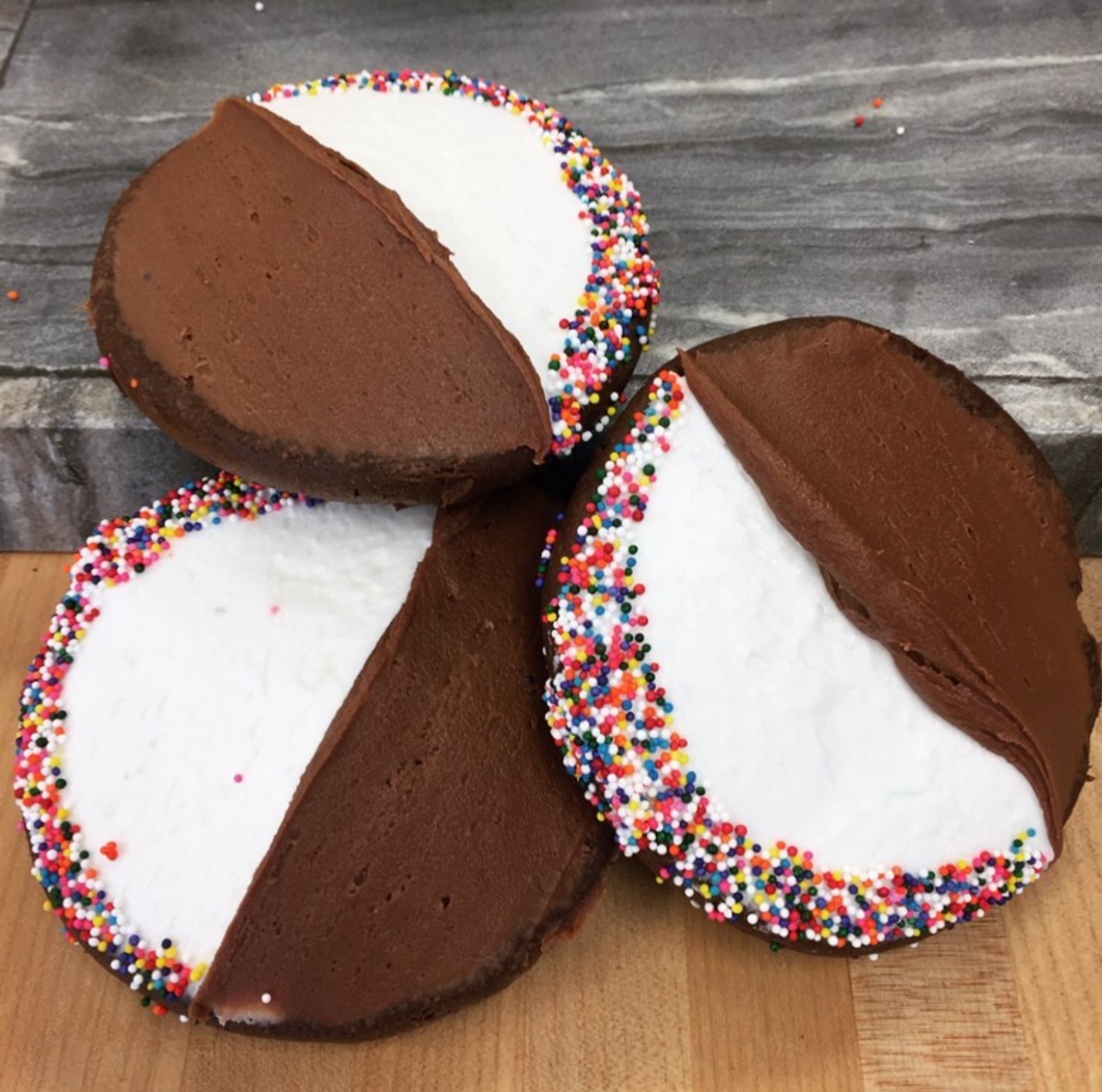 Order Half Moons 2 Pack Cookie food online from Savoia Pastry Shoppe store, Rochester on bringmethat.com